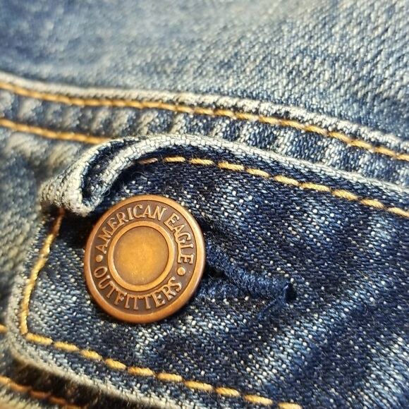 AMERICANāEAGLEāOUTFITTERSĀ StuddedāEmbellishedāBedazzledāDramaticāDenimāJacketāsm - Picture 9 of 9